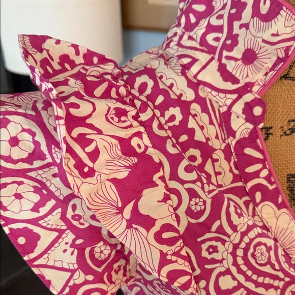 Umgee Magenta Pink Floral Print Bohemian Midi Tiered Dress - Picture 4 of 13